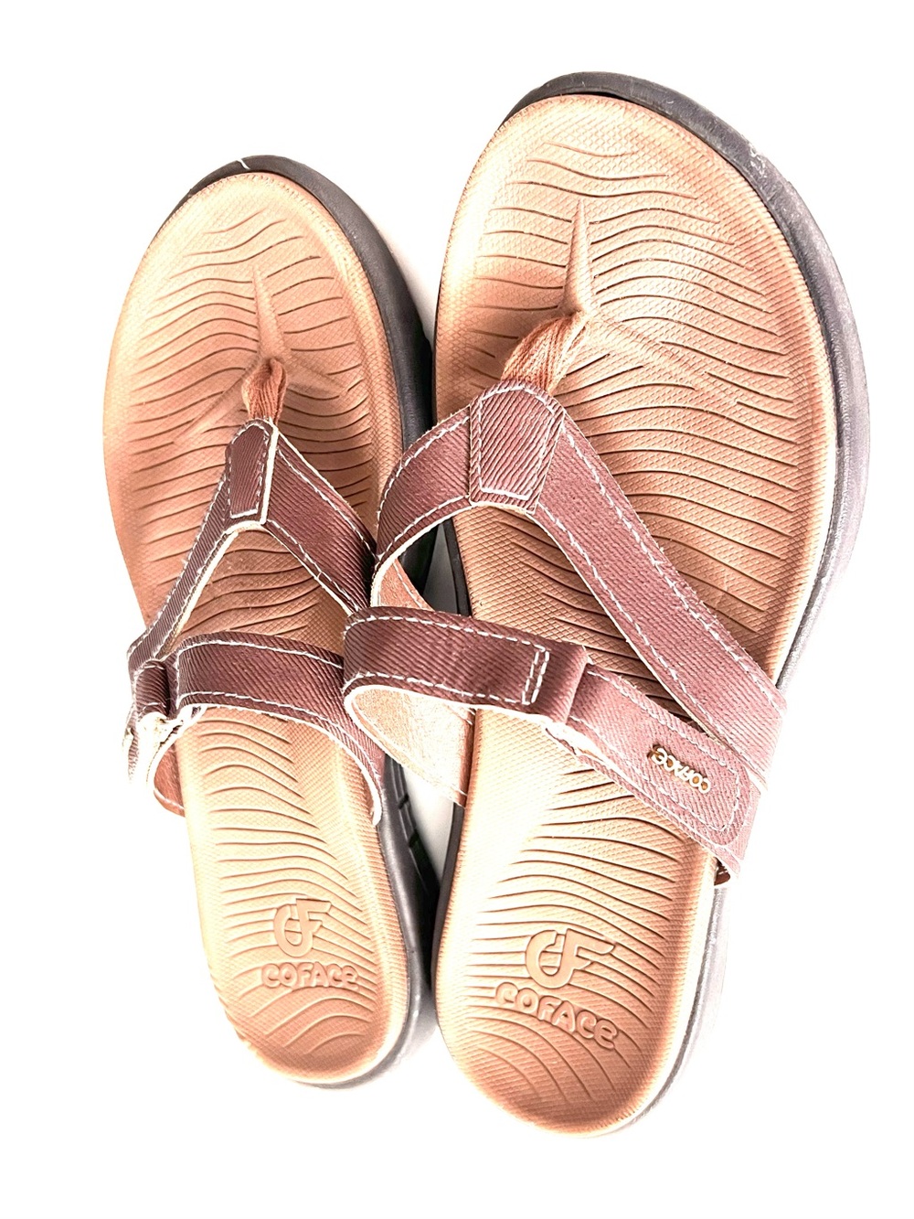 Coface Women Fashion Orthotic Flip Flops Slip On Lightweight Athletic size 7.5